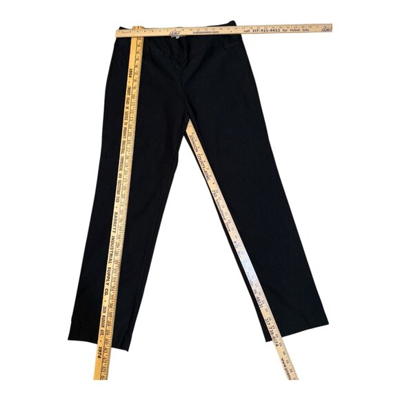 NIC+ZOE Women's Size 14 Black Onyx Pull-On Stretch Pants w/ Beautiful Sheen - Picture 7 of 7